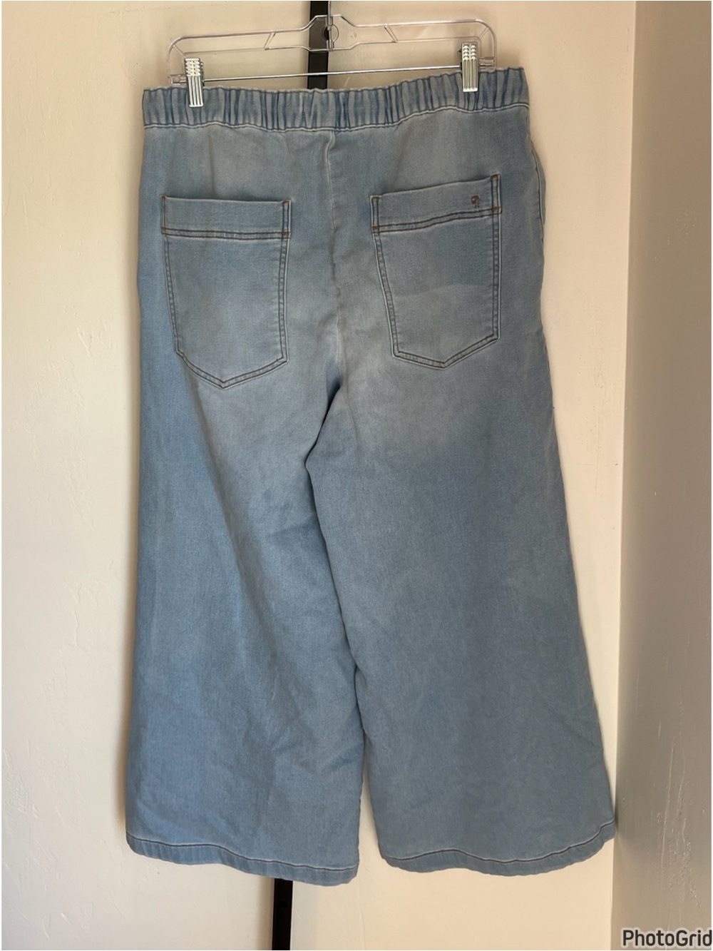 Anthropologie Pilcro Denim Knit Pull On Pants large - Picture 4 of 6